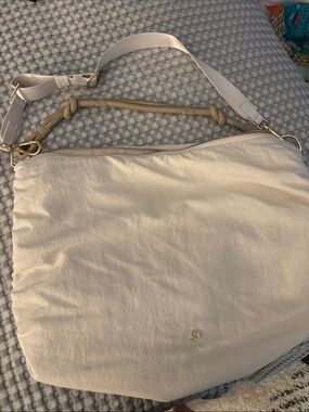 lululemon athletica Cream Shoulder Hobo with Adjustable Strap